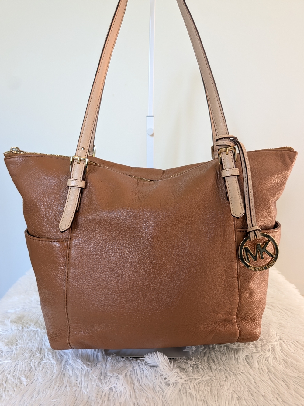 Michael Kors Brown Leather Shoulder Tote